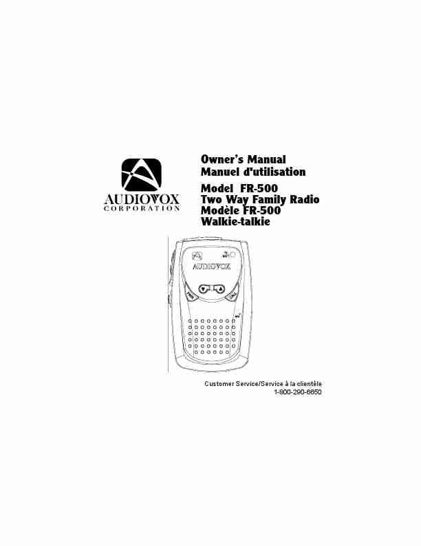 Audiovox Two-Way Radio FR-500-page_pdf